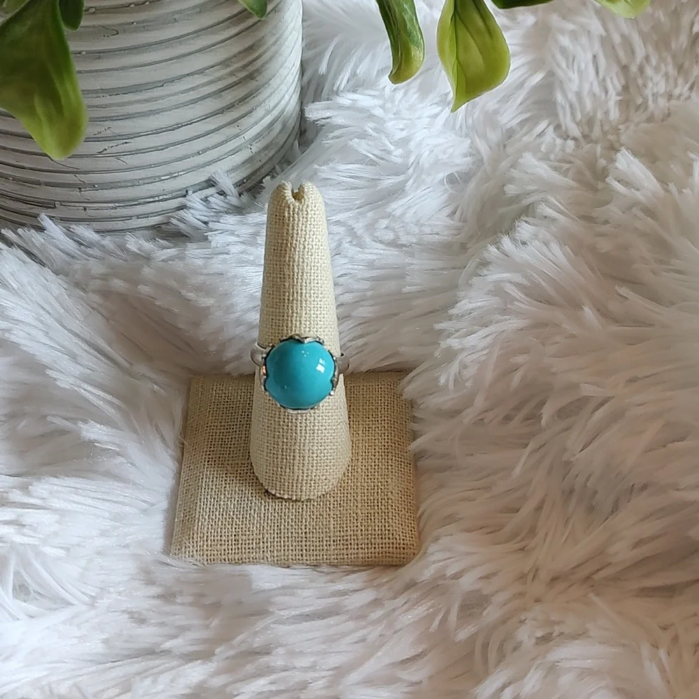 Sleeping Beauty Turquoise Ring - Picture 2 of 7